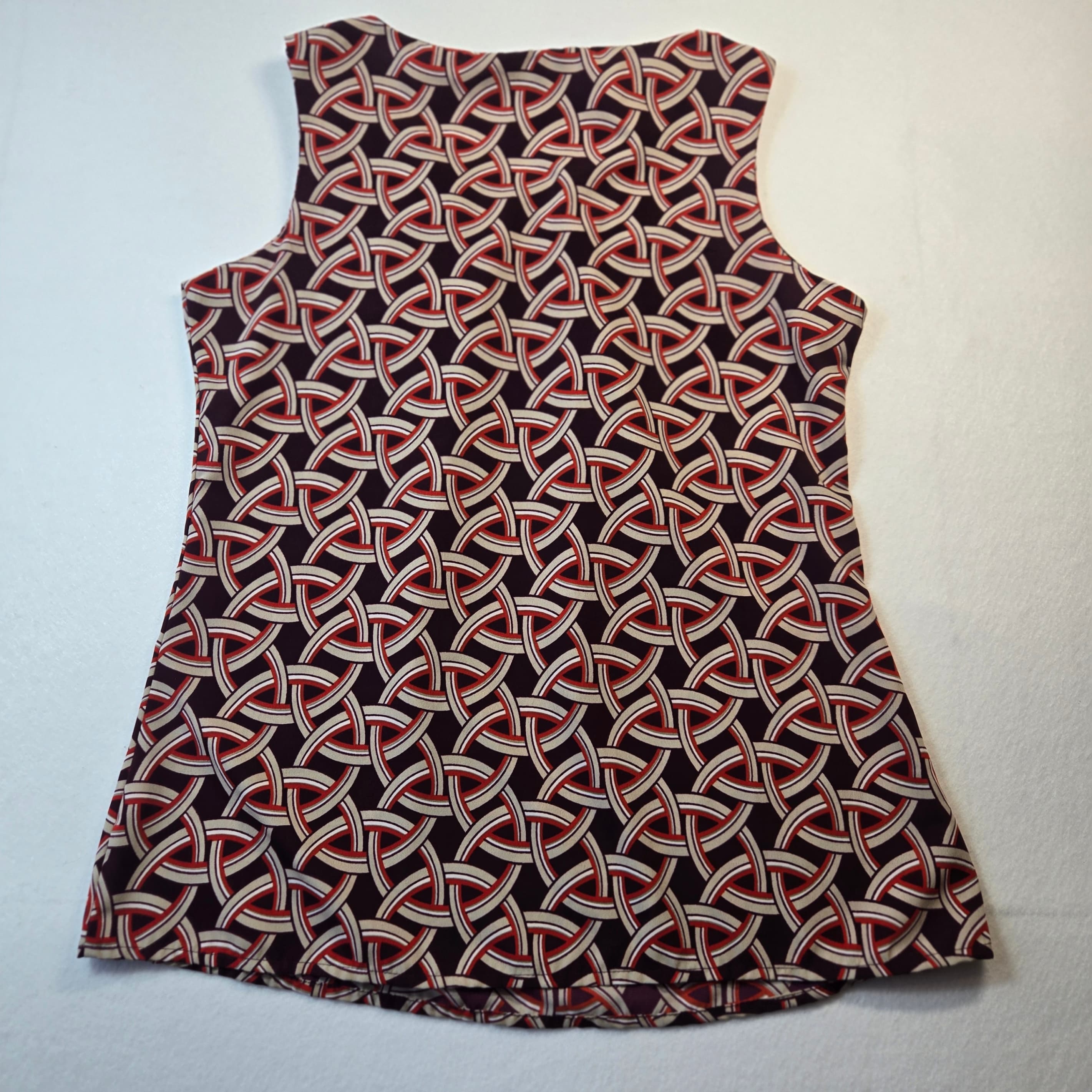 Banana Republic Geometric Pattern Sleeveless Top Size M - Thumbnail 2