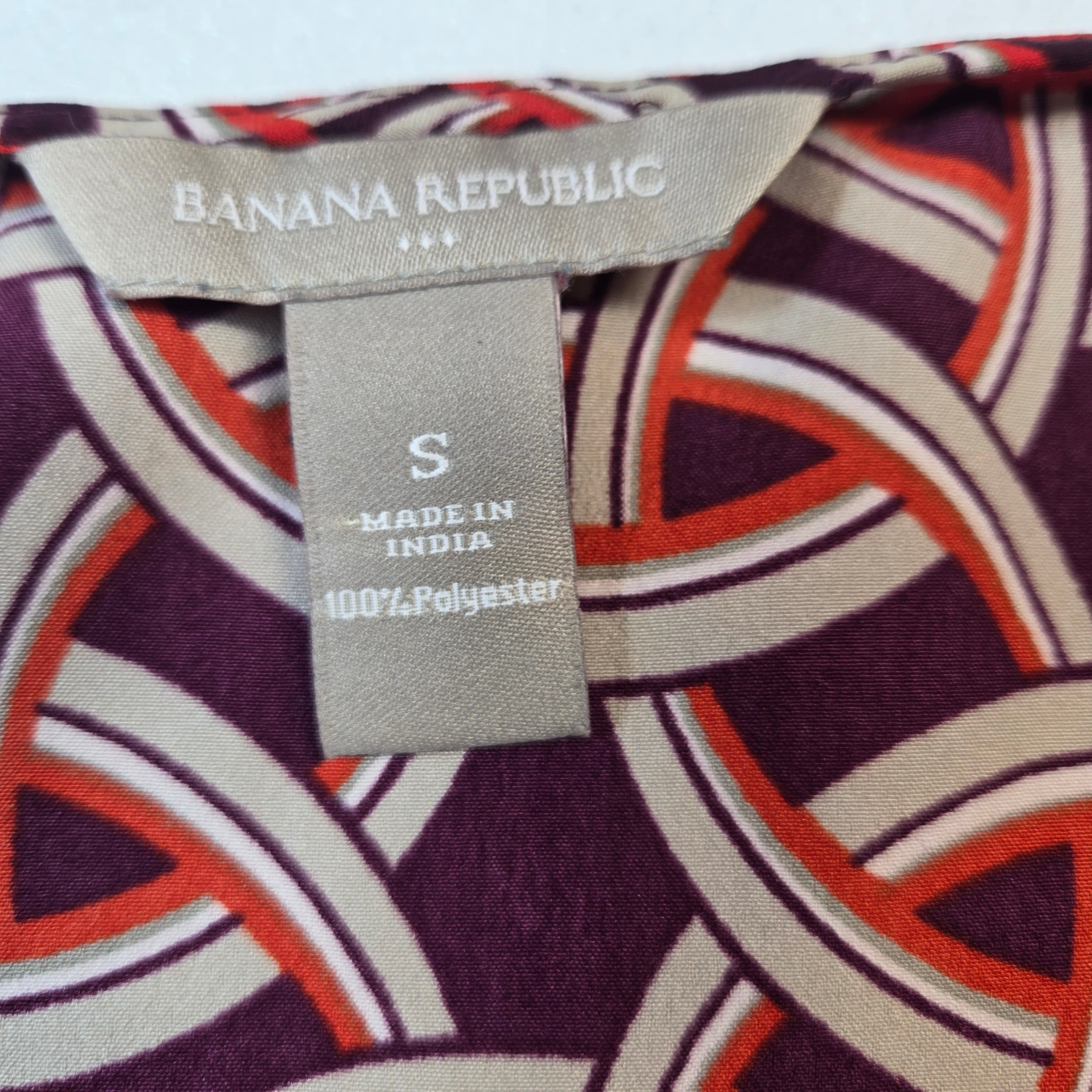 Banana Republic Geometric Pattern Sleeveless Top Size M - Thumbnail 6