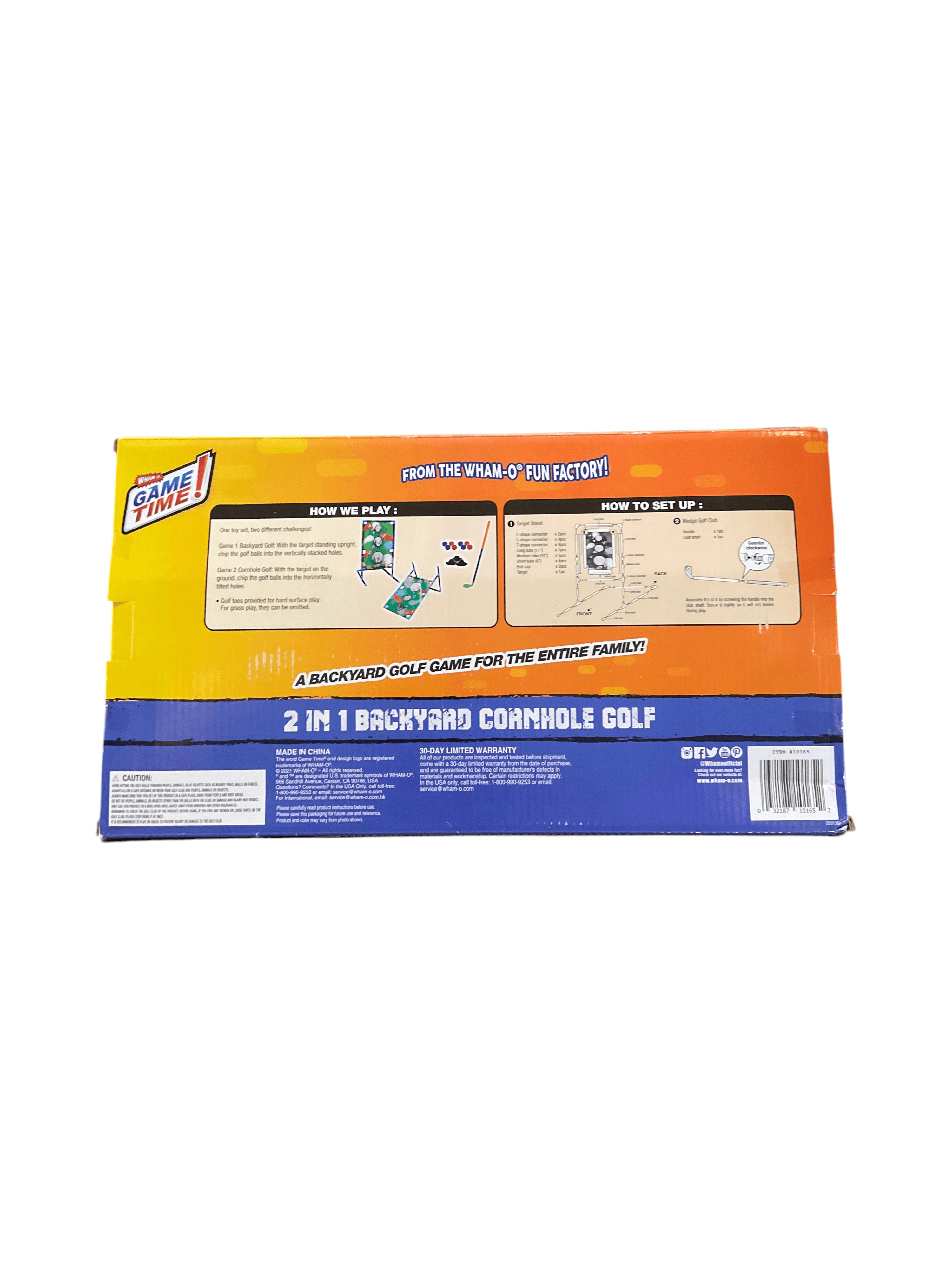 Wham-O 2 in 1 Backyard Cornhole Golf Game Set - Thumbnail 2