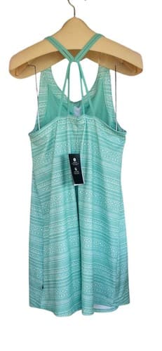 NWT Ocean Coast Women's Strap Dress Green Built In Bra Aqua Athletic Size M - Thumbnail 2