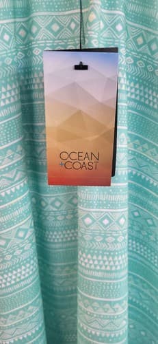 NWT Ocean Coast Women's Strap Dress Green Built In Bra Aqua Athletic Size M - Thumbnail 6