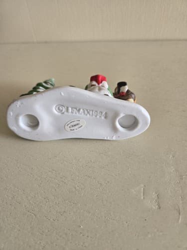 LEMAX 1994 Porcelain Carollers Trio Village Collection Christmas - Thumbnail 3