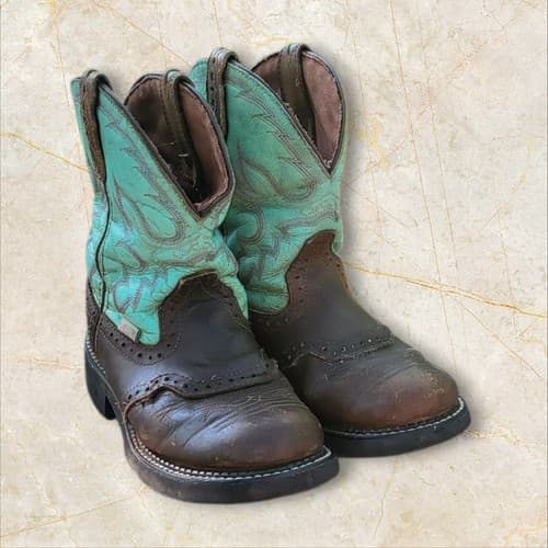 Justice Girls' Embroidered Cowgirl Boot, US 3 YOUTH