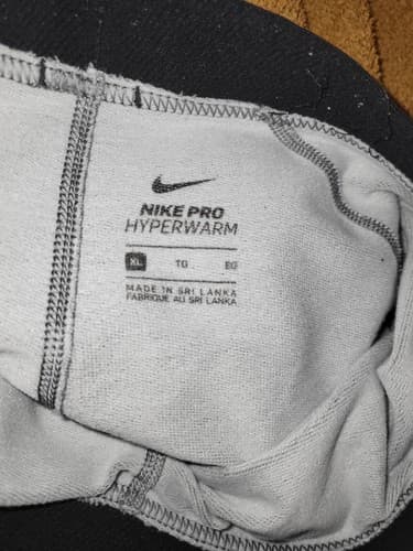 NIKE PRO Womens HYPERWARM Training Tights-Grey/Black Size L - Thumbnail 3