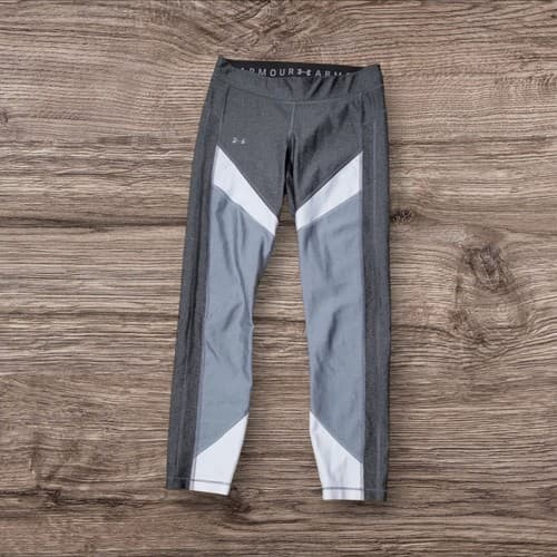Under Armour Women's HeatGear Color Blocked Ankle Crop Size M