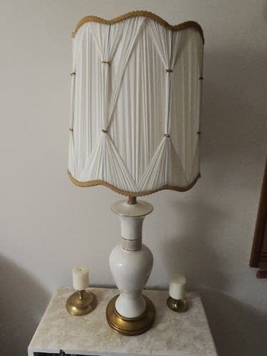 Hollywood Regency Style Lamp And Lamp Shade