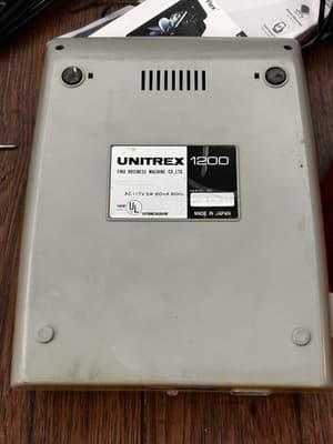 RARE VINTAGE UNITREX 1200 BUSINESS CALCULATOR MADE IN JAPAN Working - Thumbnail 5