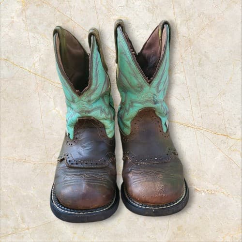 Justice Girls' Embroidered Cowgirl Boot, US 3 YOUTH - Thumbnail 5