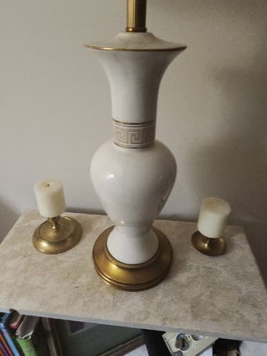 Hollywood Regency Style Lamp And Lamp Shade - Thumbnail 4