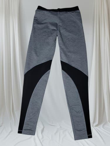 NIKE PRO Womens HYPERWARM Training Tights-Grey/Black Size L - Thumbnail 4