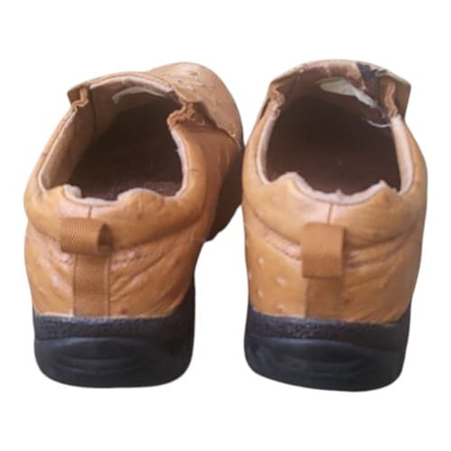 Roper Ostrich Western Loafer Shoes Womans 7M Leather Slip On Work Rancher - Thumbnail 7