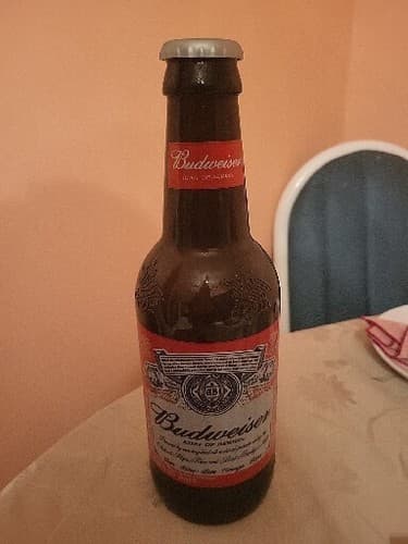 Large 14 " Budweiser Glass Decor Beer Bottle L