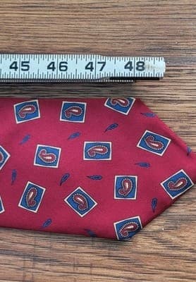 Aquascutum Vintage Luxury 100% Silk Tie, Hand Made In London. - Thumbnail 6