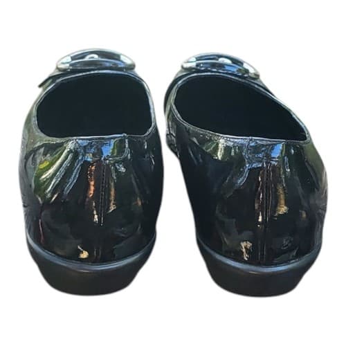 Cole Haan Womens Ballet Style Blk Patent /Silver Buck Square Toe Shoe Sz9B - Thumbnail 3