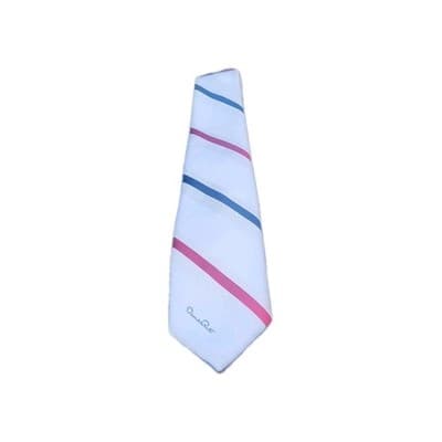Oscar de la Renta Red/White/Blue Skinny Men's Tie.