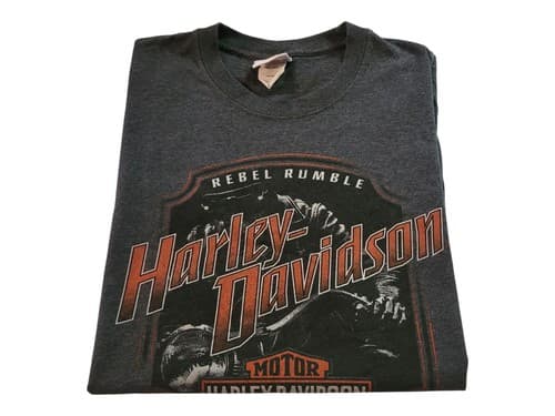 Vintage Harley Davidson Shirt Men’s L Gray Sleeveless - Thumbnail 3