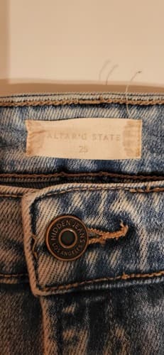 Altar'd State Super Skinny Medium Wash Jeans Size 25 - Thumbnail 5