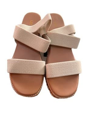 Women’s Platform Braided Slide Espadrille Style Sandal 7 New