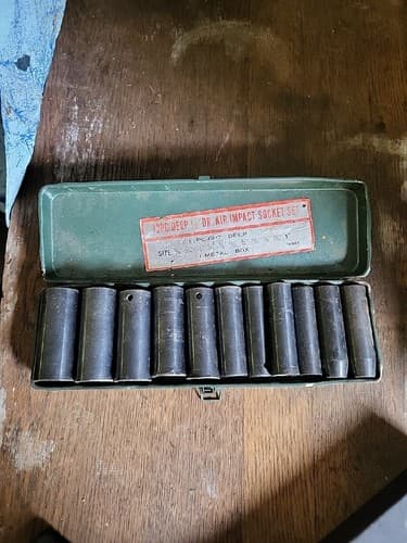 12 Piece Deep Half Inch Drive Air Impact Socket Set