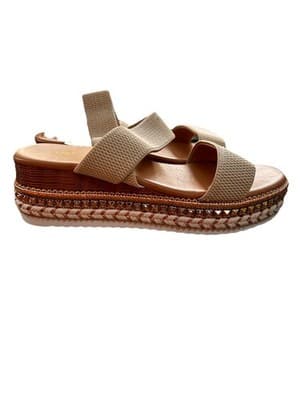 Women’s Platform Braided Slide Espadrille Style Sandal 7 New - Thumbnail 2