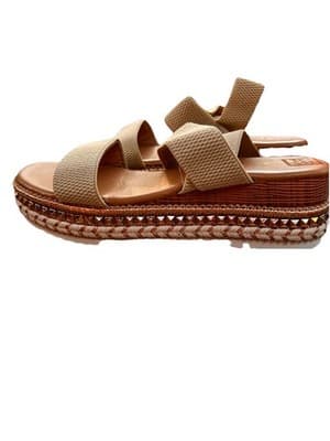 Women’s Platform Braided Slide Espadrille Style Sandal 7 New - Thumbnail 4