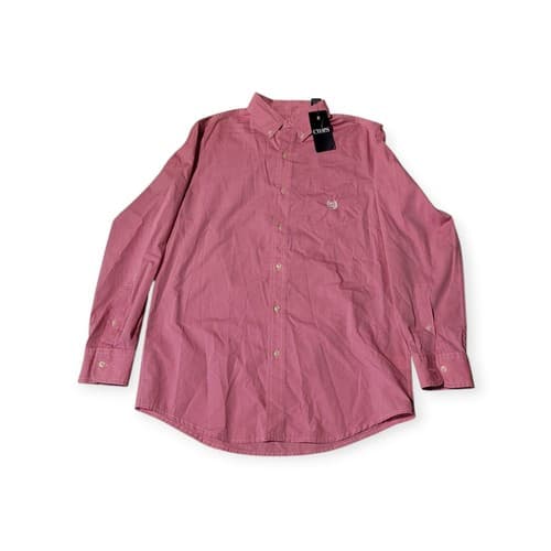 CHAPS RALPH LAUREN MEN'S PINK COTTON BLEND OXFORD SHIRT SIZE S 15.5/32-33 - Thumbnail 2