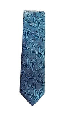 JOSEPH ABBOUD Mens Silk Navy Designer Necktie XL NWT - Thumbnail 2