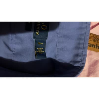 Polo Ralph Lauren Men S Cotton Dress Shirt Classic Fit Blue White Casual - Thumbnail 6
