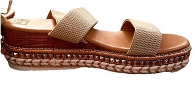 Women’s Platform Braided Slide Espadrille Style Sandal 7 New - Thumbnail 6