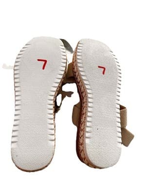 Women’s Platform Braided Slide Espadrille Style Sandal 7 New - Thumbnail 7