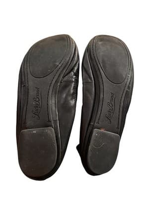 Lucky Brand LK Emmie Black Leather Slip On Ballet Flats Size 7.5 - G1 - Thumbnail 7