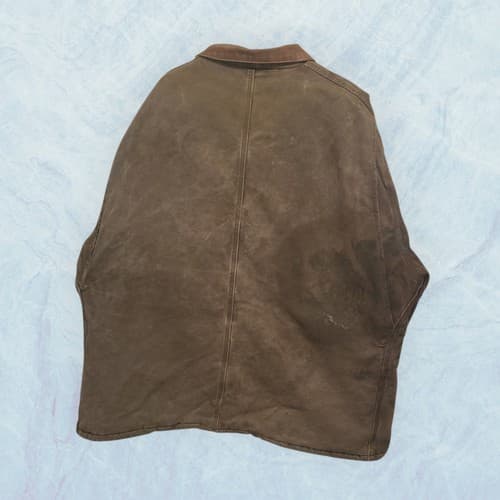 Carhartt Vintage 90's Jacket Coat Brown Quilted Jacket Size 4XL C26 Brown - Thumbnail 5