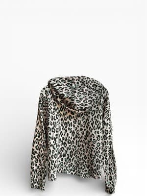 Zoe And Phoebe Women’s Zebra Print Hoodie Size 2 Xl - Thumbnail 3