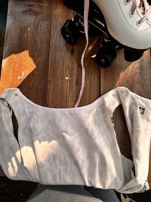 ANNE KLEIN Size 8 White Sleeveless Dress in Gray/Black Floral Pattern -- - Thumbnail 8