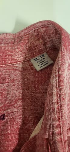 Tommy Bahama Mens Red Short Sleeve Silk Chambray Trim Casual Shirt Large - Thumbnail 4