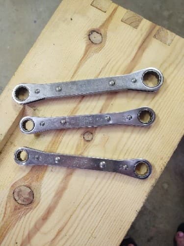 Snap On Tools R1618 Double Box End RATCHETING Wrench 1/2" x 9/16"12 point
