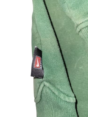 VINTAGE NIKE TEAM CENTER SWOOSH MARSHALL HERD HOODIE GREEN MENS LARGE - Thumbnail 6