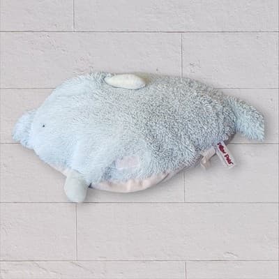 Pillow Pets Originals Blue Dolphin Squeaky 2010 Stuffed Plush Toy 18"Blue Lovey - Thumbnail 2
