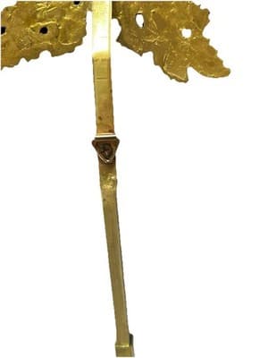 Vintage MCM Heavy Brass Candleholders. Hangs On Wall,Adjustable, Stand Holder - Thumbnail 5