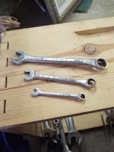 S-K 11/16in., 1/2, 5/1 Combination Wrench Combo Box Open 12pt. USA Tool SK Tools