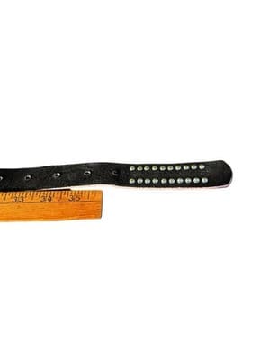Western Print Leopard Bling Belt Size 38 - Thumbnail 5