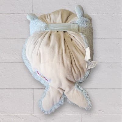 Pillow Pets Originals Blue Dolphin Squeaky 2010 Stuffed Plush Toy 18"Blue Lovey - Thumbnail 4