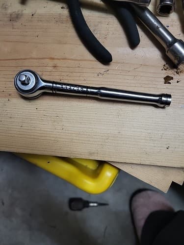 Craftsman 1/4" Drive Thumb Wheel Tri-Wing Ratchet 943795 USA - Thumbnail 2