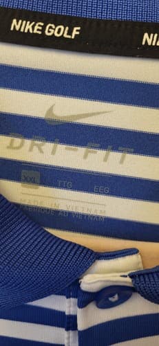 Nike Men's Dri-FIT Victory Striped Golf Polo Size XXL - Thumbnail 3