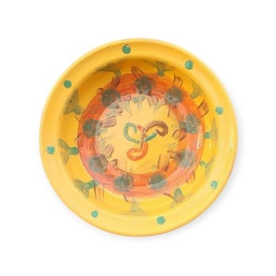 Vintage Hand Painted Bowl Signed - Thumbnail 7