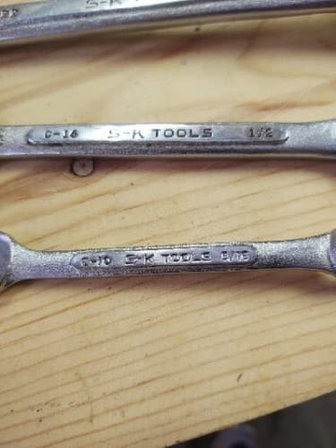 S-K 11/16in., 1/2, 5/1 Combination Wrench Combo Box Open 12pt. USA Tool SK Tools - Thumbnail 4