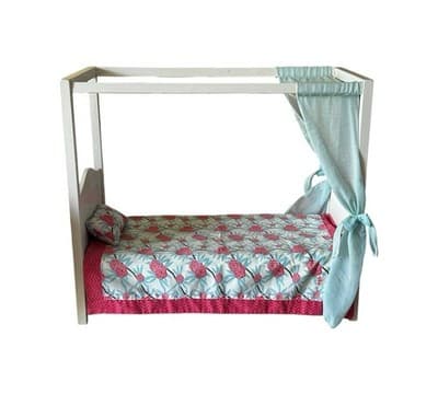 Our Generation "My Sweet Canopy" White Bed For 18" Doll With Bedding - Thumbnail 2