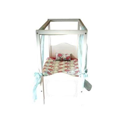 Our Generation "My Sweet Canopy" White Bed For 18" Doll With Bedding - Thumbnail 4