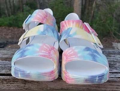 Skechers Cali Groovy Tie Dye Sandals Size 11 Luxe Foam - Thumbnail 5