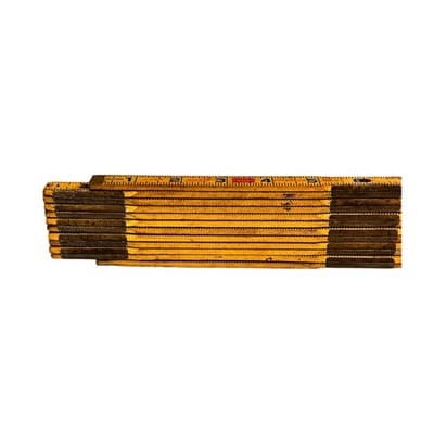 Vtg Lufkin X46 Folding Extension 72” Wood Ruler Red End 6 Foot USA Carpenter - Thumbnail 5